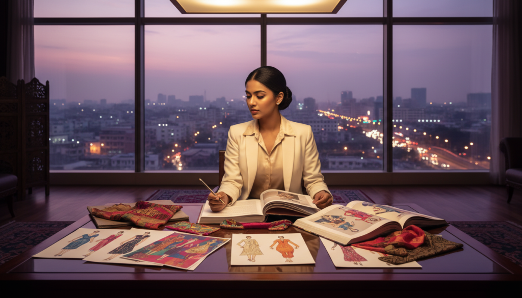 fashion design career India portfolio showcase