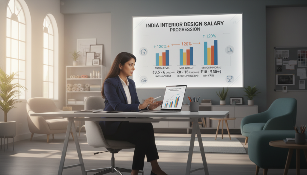 interior designer salary progression in India interior designer salary progression in India